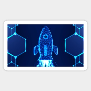 Rocket Galaxy Sticker